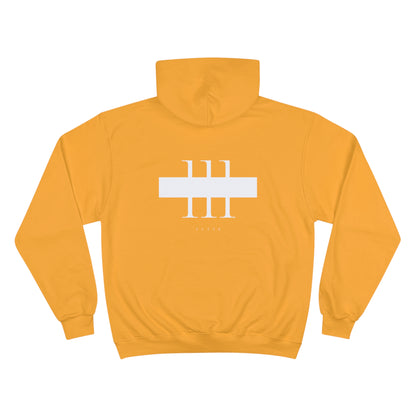 111 White Men's Champion Hoodie