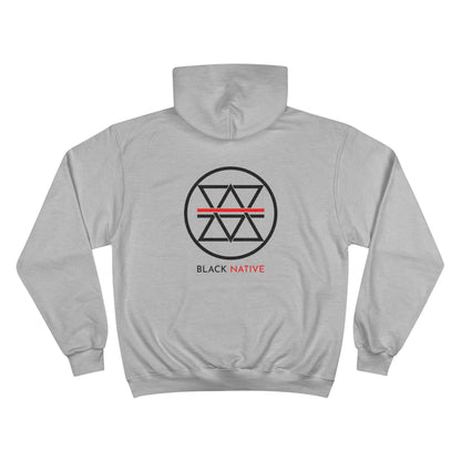 Black Native Symbol Men's Champion Hoodie