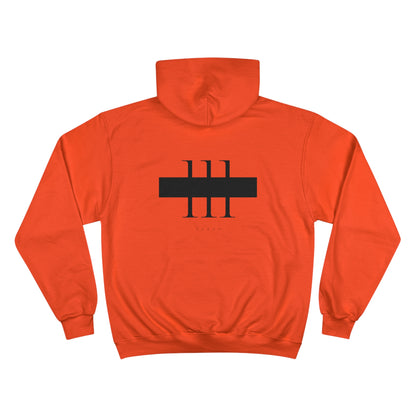 111 Black Men's Champion Hoodie