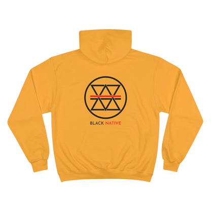 Black Native Symbol Men's Champion Hoodie