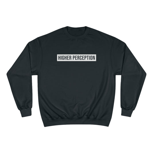 Higher Perception White Men's Champion Sweatshirt