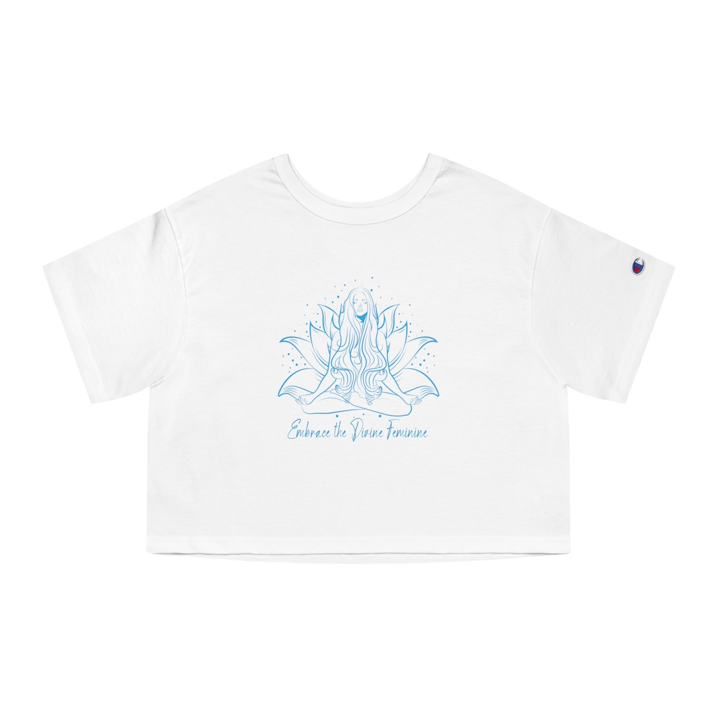 The Divine Feminine Blue Cropped Tee