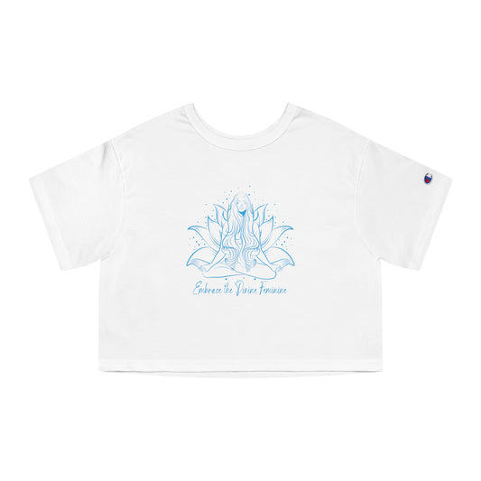 The Divine Feminine Blue Cropped Tee