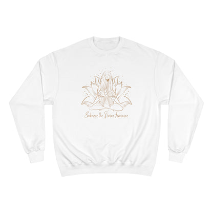 The Divine Feminine Brown Women's Champion Sweatshirt