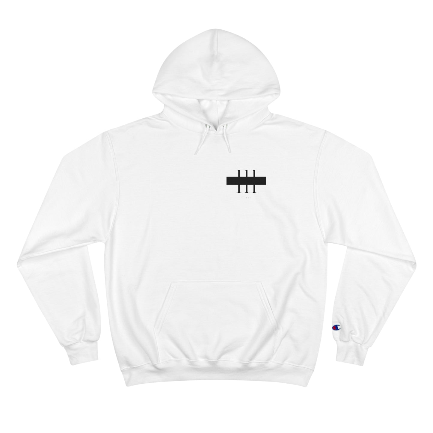 111 Black Men's Champion Hoodie