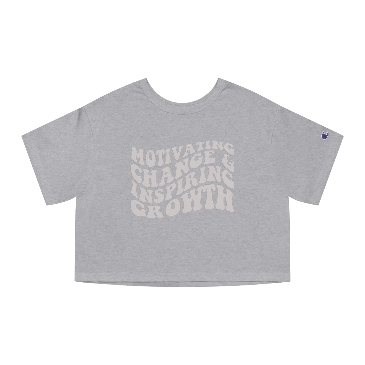 Change & Growth Grey Cropped Tee