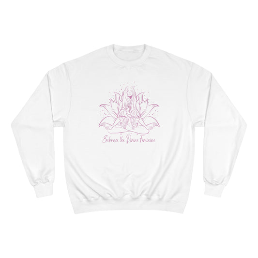 The Divine Feminine Pink Women's Champion Sweatshirt