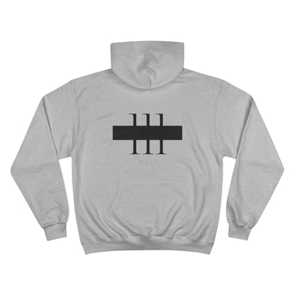 111 Black Men's Champion Hoodie