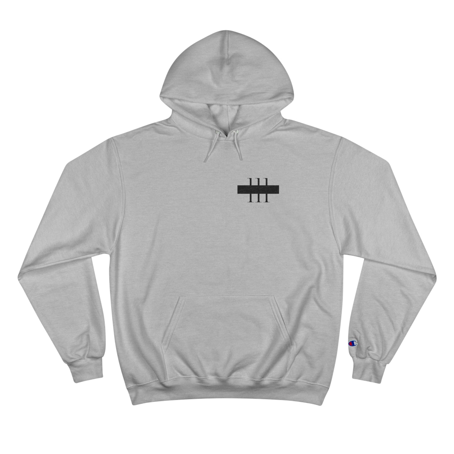 111 Black Men's Champion Hoodie