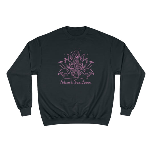 The Divine Feminine Pink Women's Champion Sweatshirt