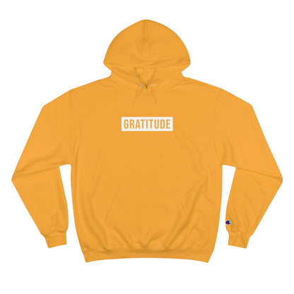 Gratitude White Women's Champion Hoodie