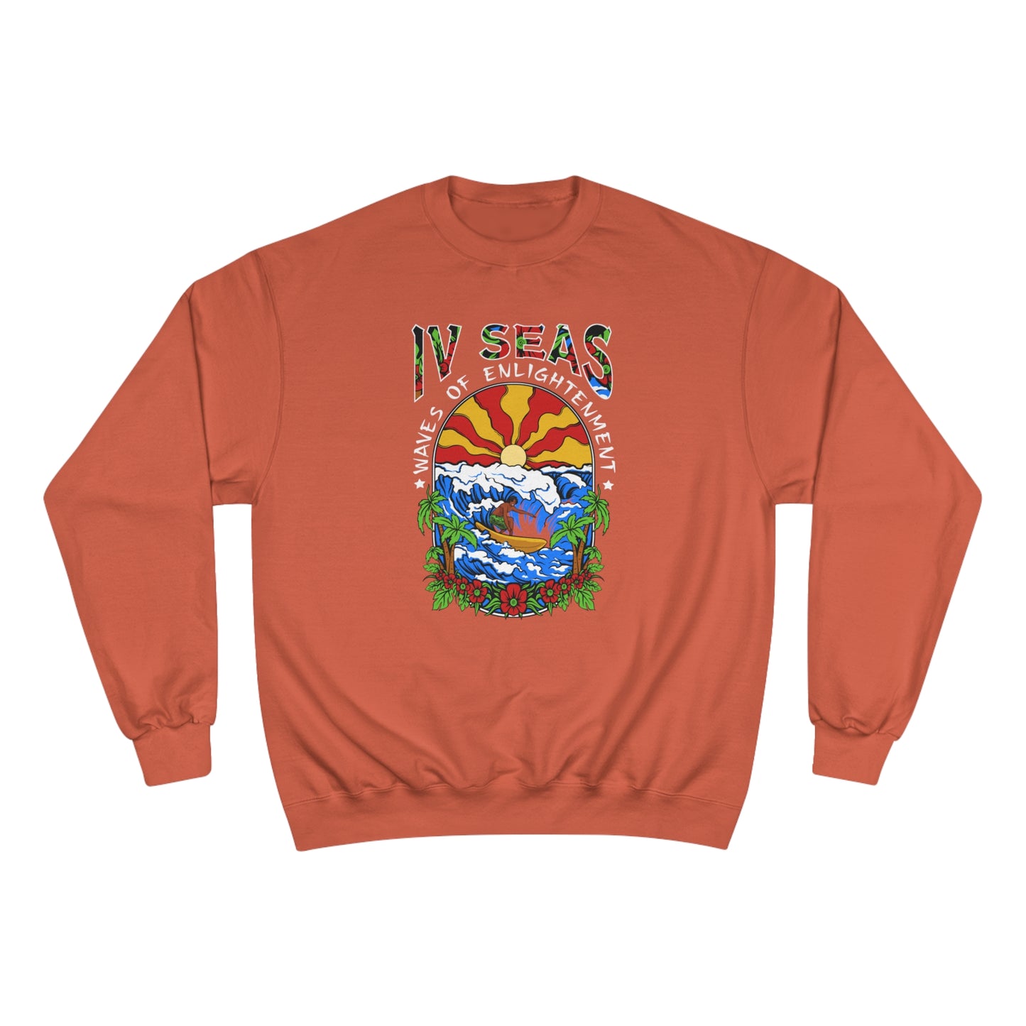 Waves of Enlightenment White Men's Champion Sweatshirt